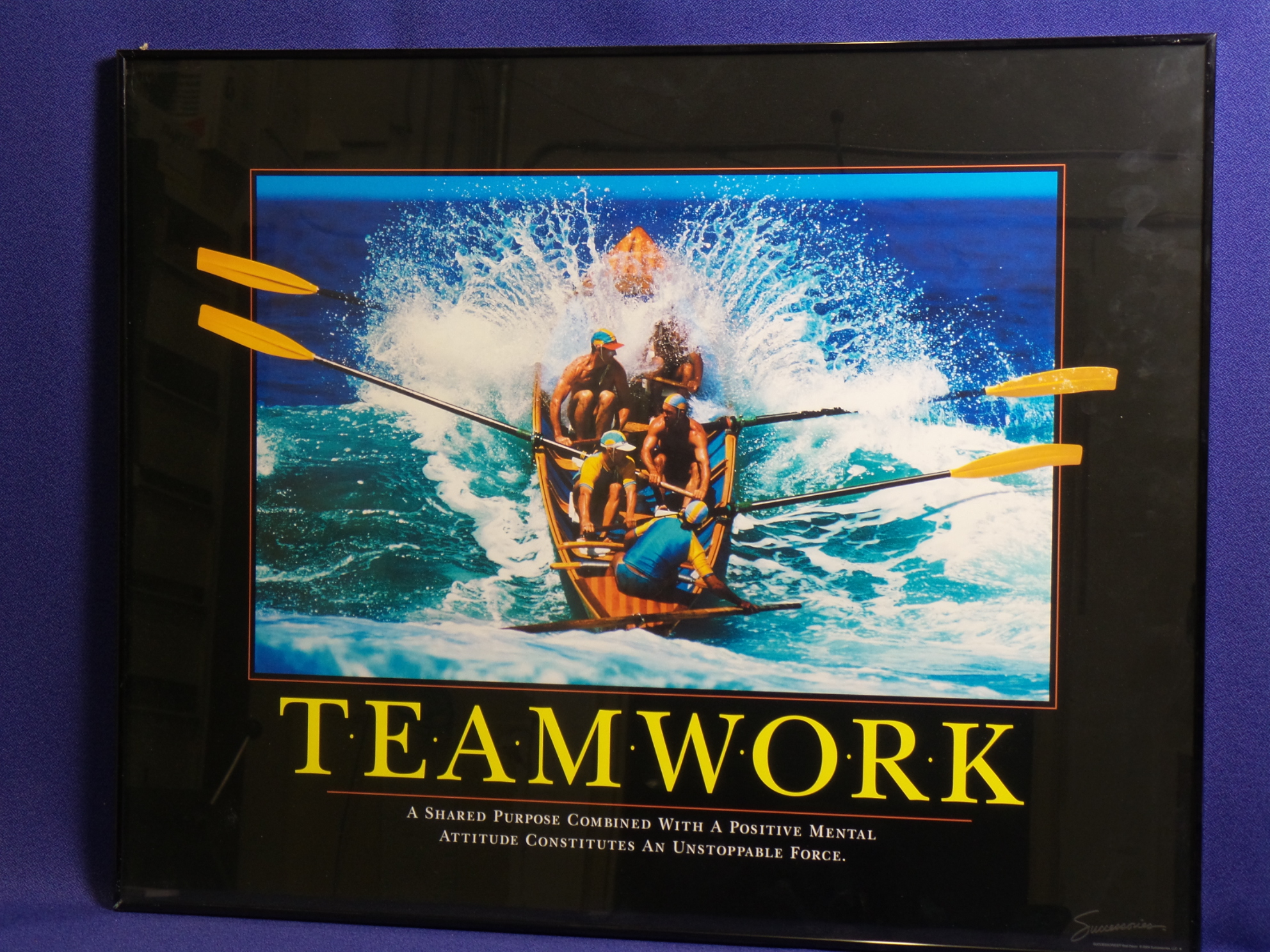 Framed Motivational Poster "Teamwork", 30 x 24 Allsold.ca Buy